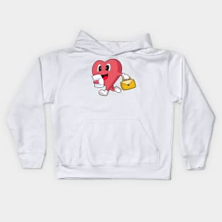 Heart Secretary Briefcase Kids Hoodie